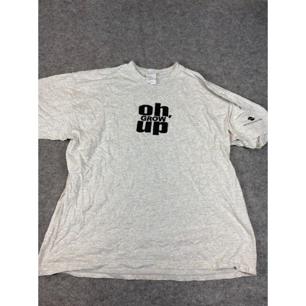 Vintage 90s ABC Americas Broadcasting Company Oh Grow Up T-Shirt Mens XL Retro